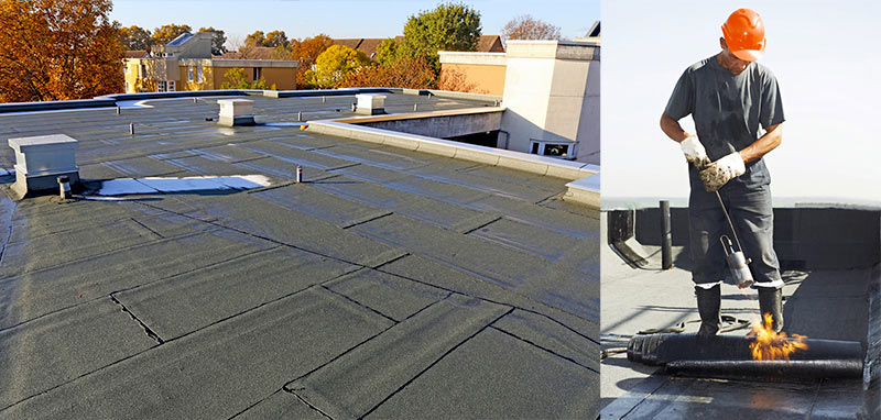 Etanchéité toit plat : artisan couvreur étancheur. Pose de membrane d’étanchéité toit plat terrasse : intervention dans le Morbihan (56) le Finistère (29) et les Côtes d’Armor (22) - SA RENOV'TOIT 56